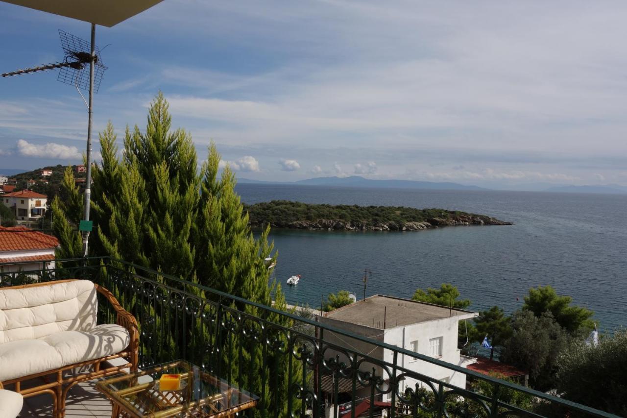 Beach Front House With View Marathos  Eksteriør bilde