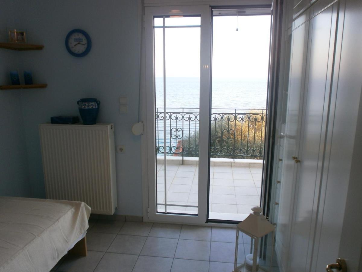 Beach Front House With View Marathos  Eksteriør bilde